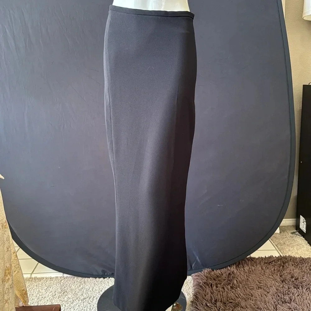 NWT bisoi- bisou Michele bohbot black maxi skirt size 6 deadstock - Picture 10 of 14